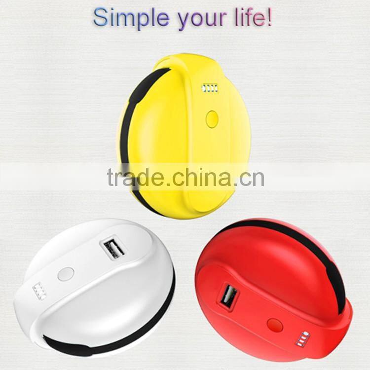 2016 Top Selling Products Ball Shaped 3000mAh Pokeball Pokemon Power Bank