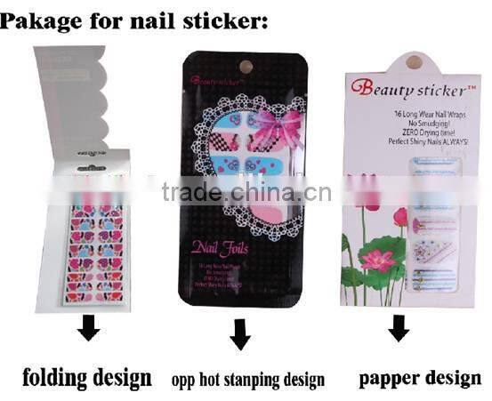 2017 3d full toe nail stickers