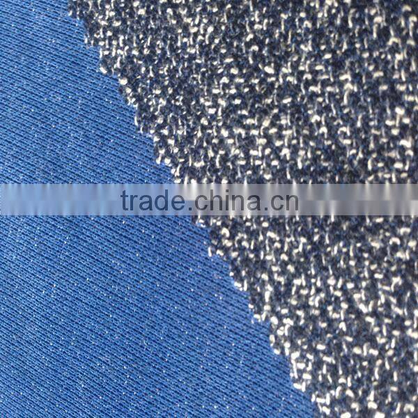 100 cotton french terry jacquard knit fabric for pajamas