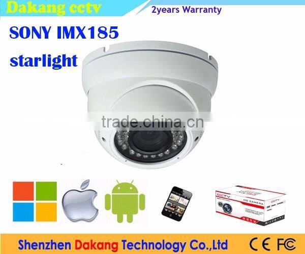 1080P HD TVI/SDI/CVBS Starlight Security Dome Camera,SONY IMX185 Starvis TVI Camera