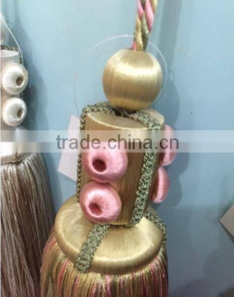 High quality wholesalers small rayon decorative handmade tassel for home textile,curtain,key tassel