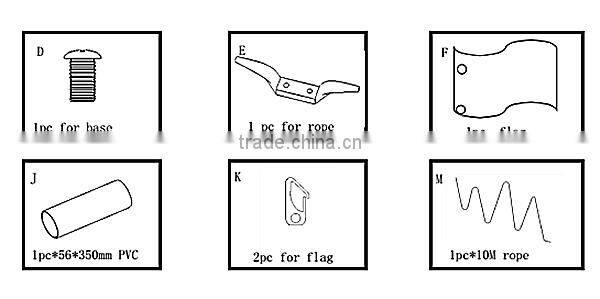 America England international aluminum flag pole for flying