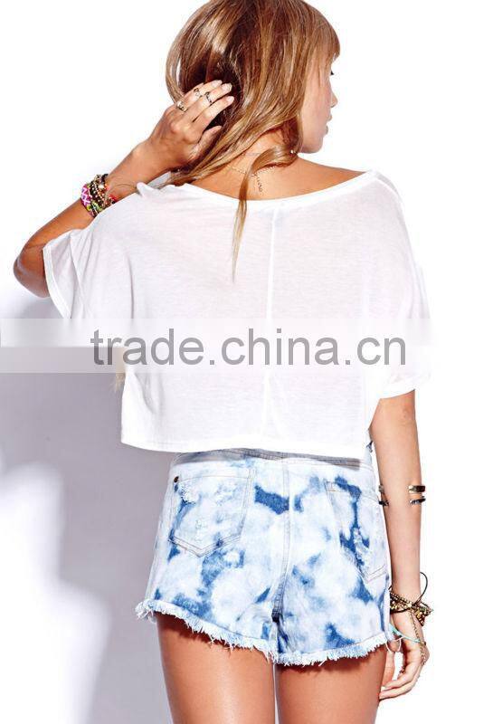 Fashion City-Chic NYC Cropped Tee shirt/t-shirt/tops