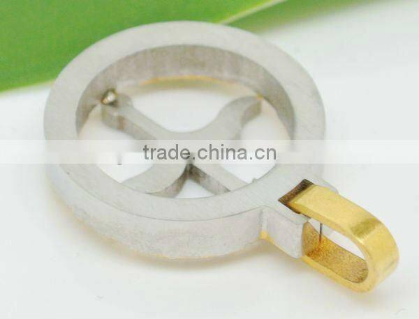 Newest designer black zircon gold bow and arrow pendant