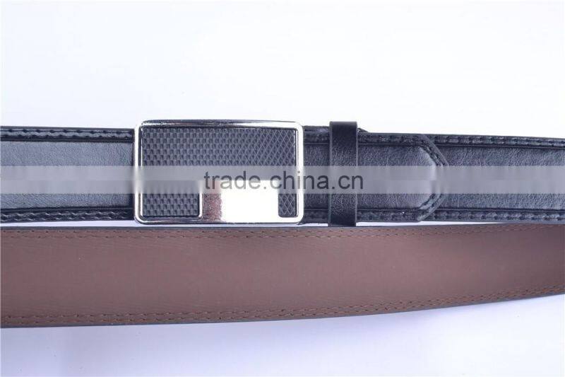 Inner Alloy Buckle With Double Stitch Casual Waist PU Belt For Man