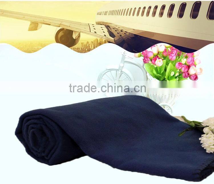 Comfortable Plaid Polar Fleece Aviation Blanket