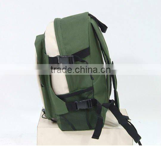 Teenage School bags 600D Simple School Backpack /Army green Color school bags for Teenagers