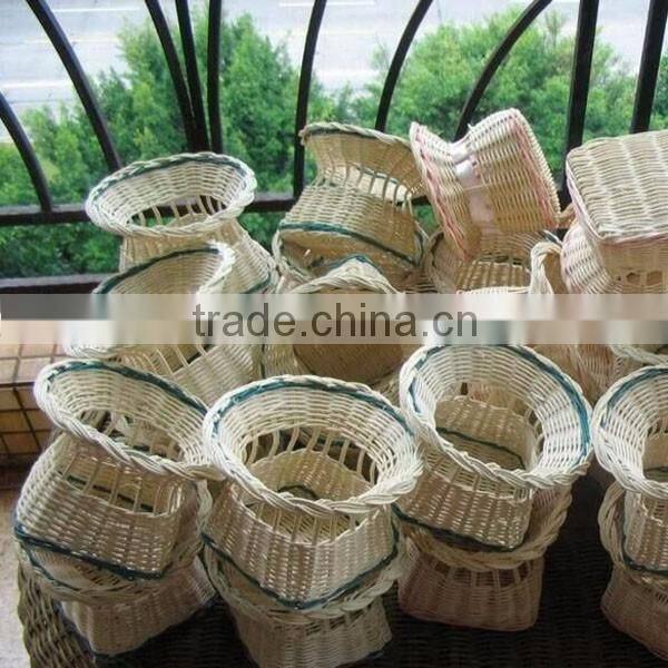 Handmade bouquet decoration rattan basket