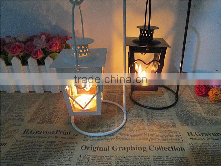 Heart shaped candlestick classical European-style metal candle holder