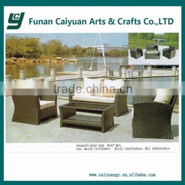 waterproof PE rattan garden sets outdoor sofa