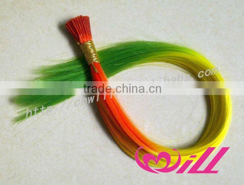 pretty two tone hair extension rainbow hair extension