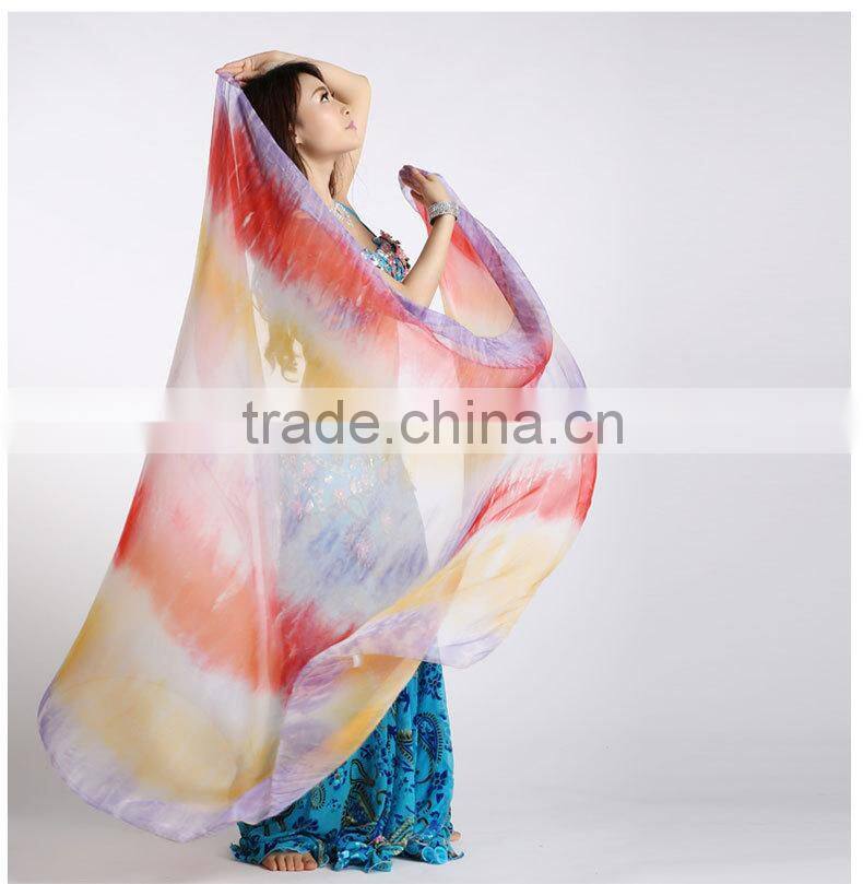 Wuchieal 3 Gradient Color Rayon Belly Dance Veils