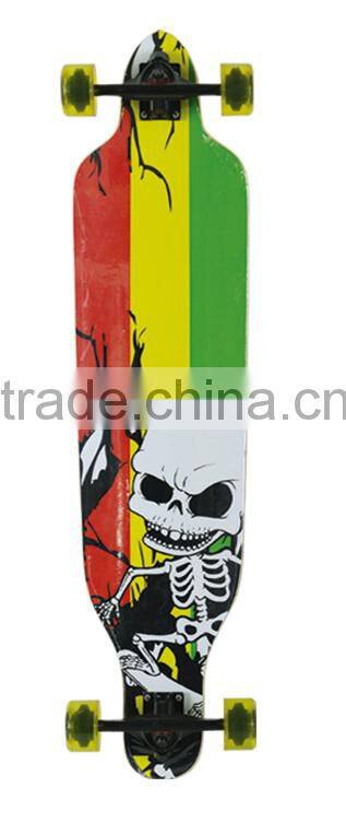 Canadian maple wood material deck longboard skateboard for sale