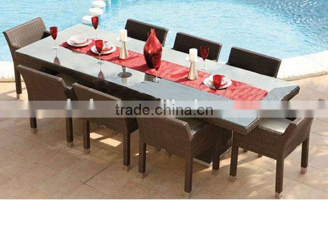 2014 New Product Outdoor Living Patio Furniuture rattan dining table set