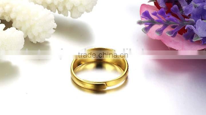 KSTONE High quality material cooper plating latest gold wedding ring
