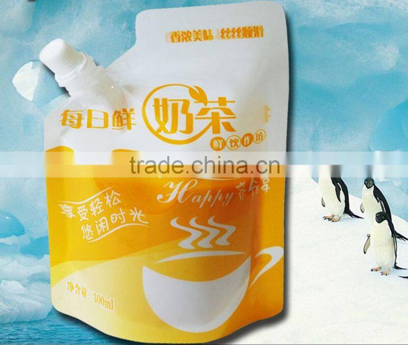 spout pouch/stand up pouch with spout/liquid stand up pouch with spout
