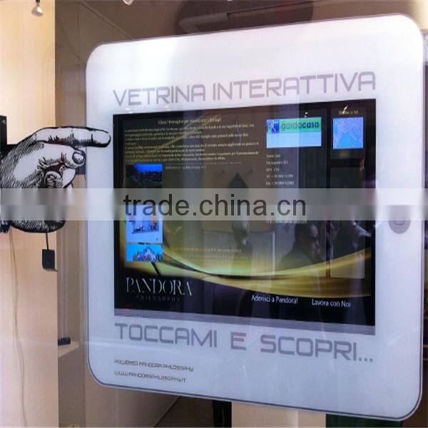 Rear touch foil film for through LCD screen/glass