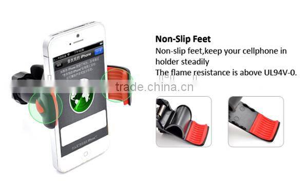 Long Neck Mobile Cell Phone Car Mount Holder with Dual USB 2.1A Charger