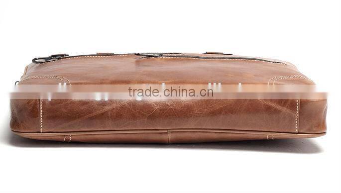 2016 new design bulk buy from China directly lady laptop bags Genuine leather men hand bags for business