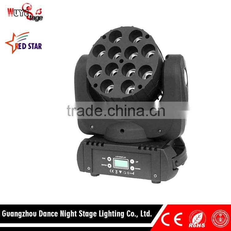 Alibaba China Mini 12PCS LED Light LED Beam Moving Head Light Stage Lighting