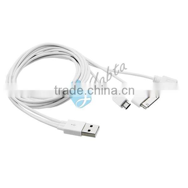 For Iphone 5 Iphone 4 Micro USB Multi 3 In 1 Data USB Cable