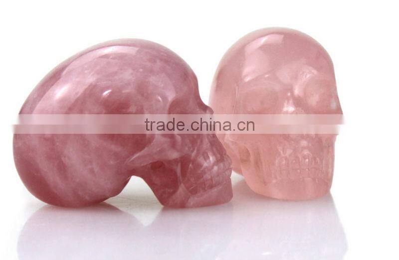 China natural crystal quartz skull,hand carved crystal skull for sale