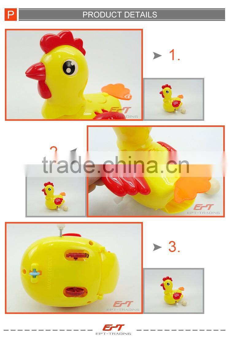 Funny wind up toy hen laying egg for kids