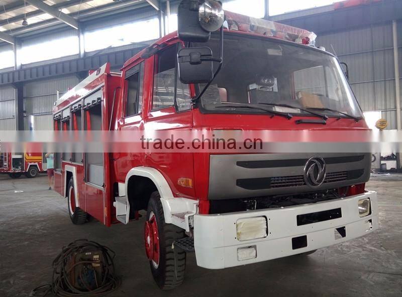 4x2 dongfeng 6 ton water tanker fire truck for rescue