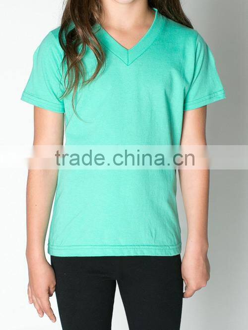 2015 new design custom 100% cotton t shirt for kids with your logo