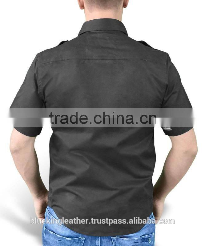 GOTHIC 2015 SHIRT SURPLUS BLACK COTTON MEN'S STEAMPUNK GOTH