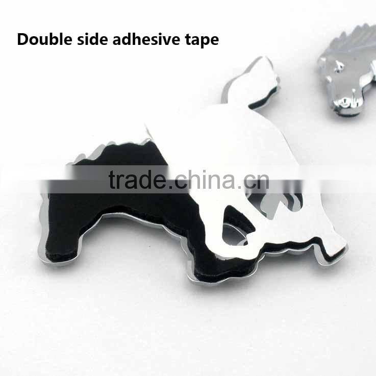 3D abs horse car chrome emblem logo badge making