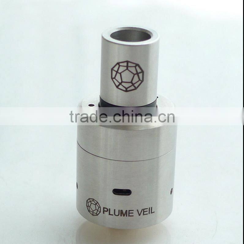 2015Best wholesale !!! new e-cigarette products white plume veil 1.5 rda/hobo rda