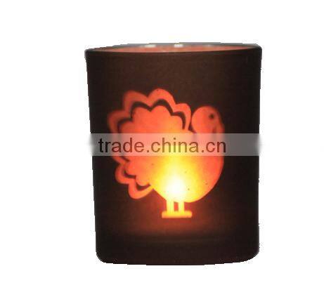 garden decoration glass bubble candle holder