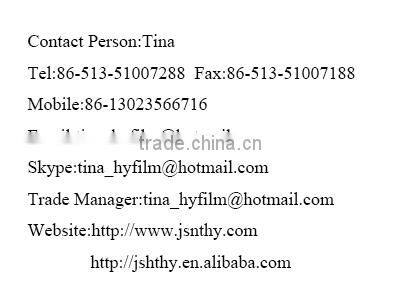 2015 China Supply Soft Transparent Color PVC Films