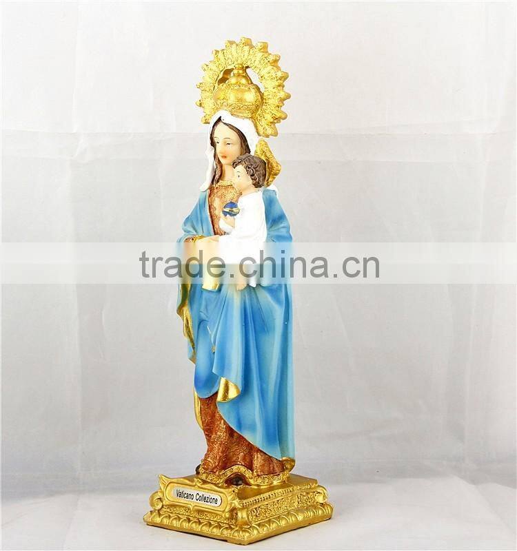 Christianity Life Size Holy Mary and Jesus Statue for outdoor decoration
