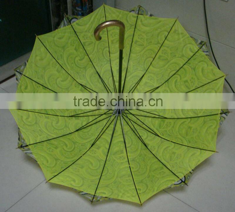double layers umbrella,23"16k umbrella,manual open umbrella
