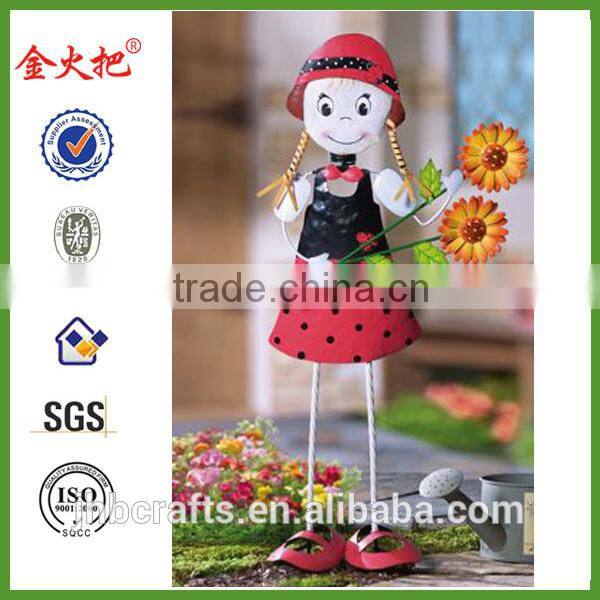 Wholesale Metal sunflower garden stake for decor