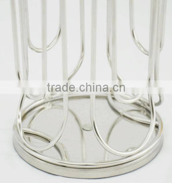 Customized wall mounted Stainless Steel Coffee Capsule Holder 24 pod storage