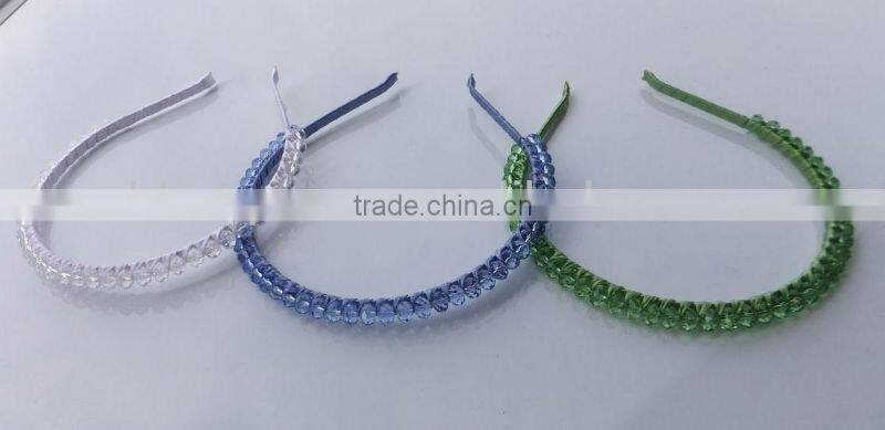 beautiful colorful beads wrapped hairbands