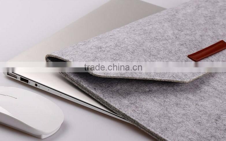 Boshiho high Quality Felt Sleeve Carrying bag Ultrabook Laptop bag for Apple Macbook Pro