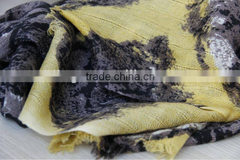 mixed colors worsted wool pashmina shawl