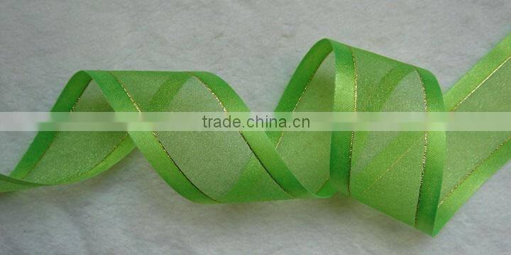 Gradual change color ribbon pink,yellow,blue,purple, 1-1/2inch wide organza ribbon,diy handmade hair accessorie,200 yard / roll.