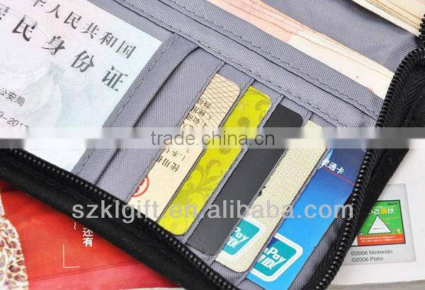 2013 Shenzhen Hot Selling Travel Passport Holder with Zipper