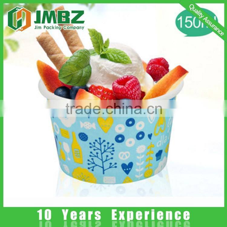 Wholesale print customized logo Ice cream Cup, Ice cream paper cup