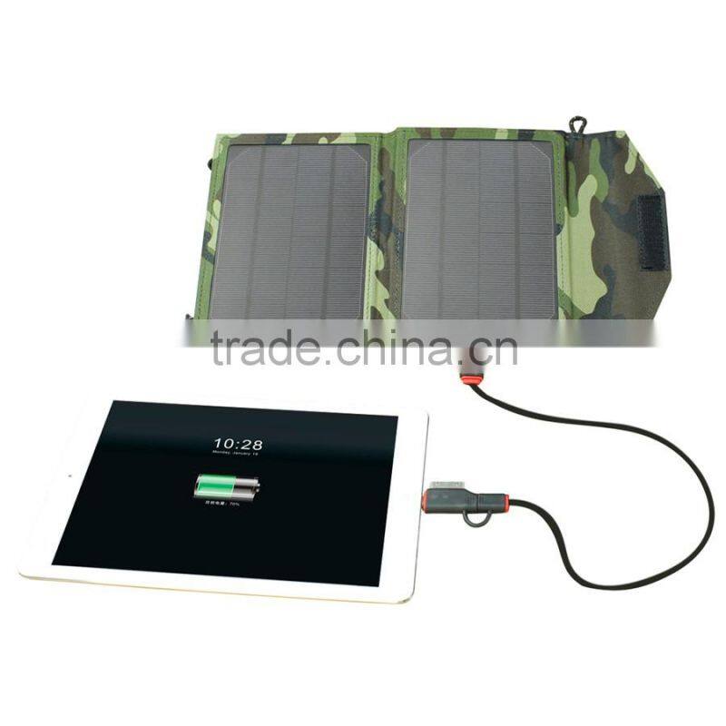 Factory 2016 hot selling foldable 5A 2A solar panel charger for laptop