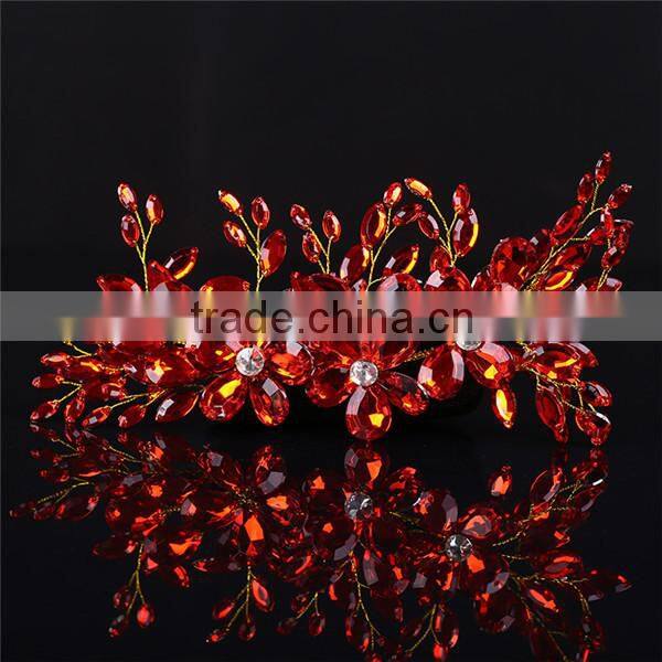 MYLOVE chinese style red crystal hair accessory bridal wear MLF083