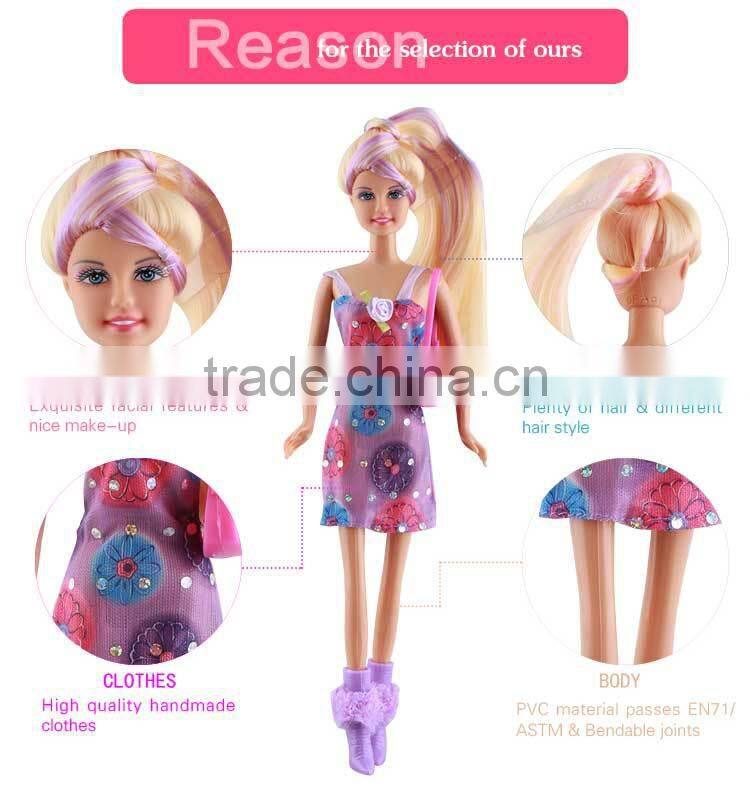 2015 cheap toys 11.5'' vinyl fashion girl dolls from China ICTI manufactory with EN71 certifications