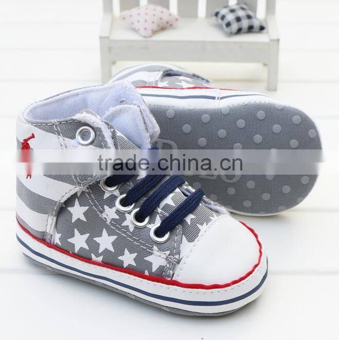 Baby soft sole canvas shoes