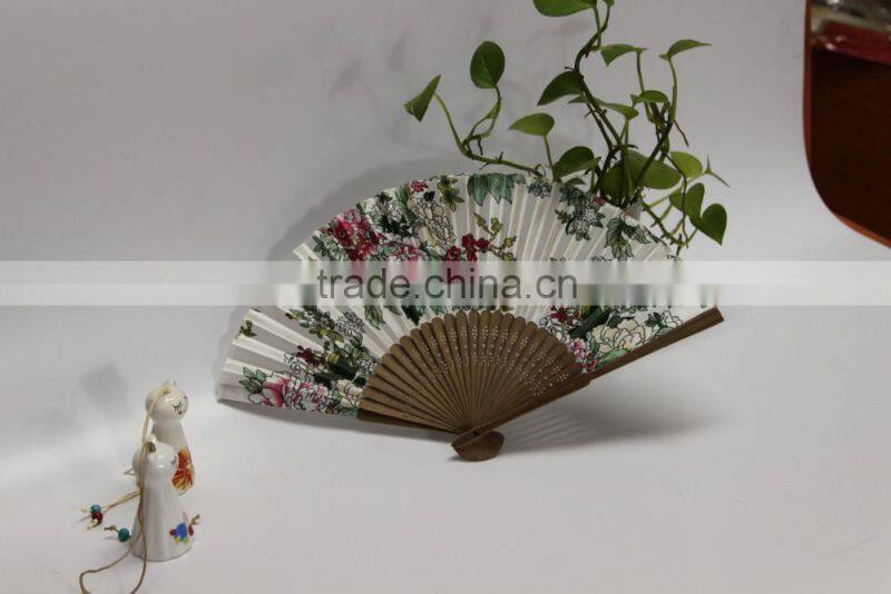 craft silk fan ladies hand fan