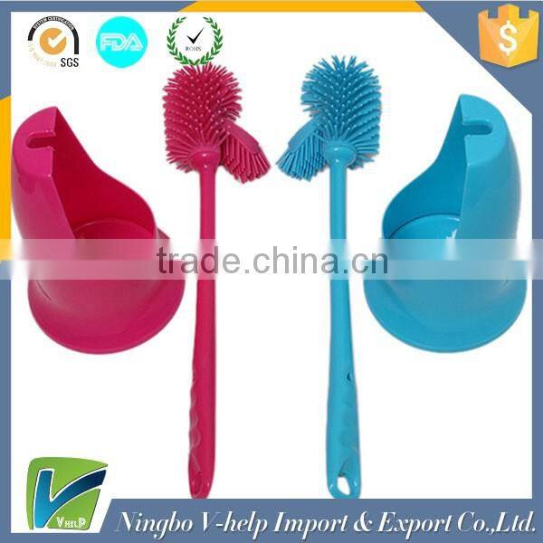 multifunction cleaning bathroom toilet brush with holder